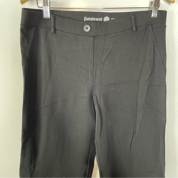 Betabrand Straight Leg Black Pants Size Large Petite - Picture 3 of 6